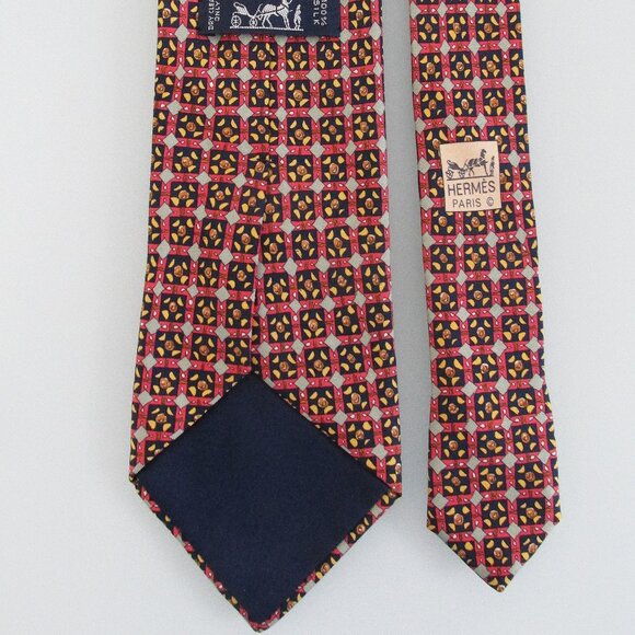 Hermes Vintage Men's Silk Tie - Picture 4 of 5